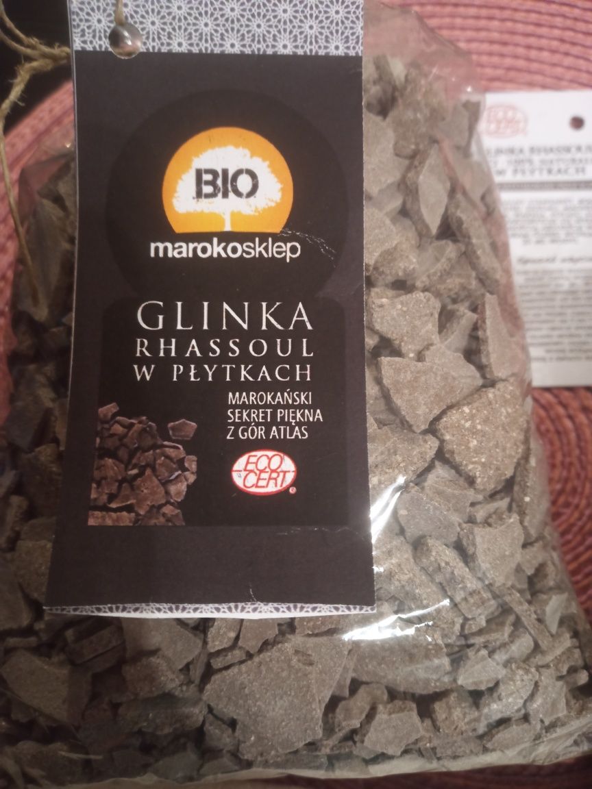 Glinka marokańska w płytkach. Ponad 1 kg. Bio. Maroko sklep.