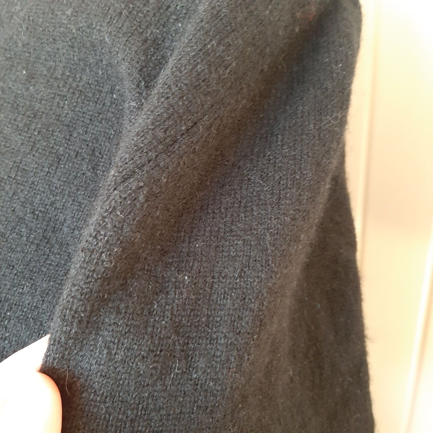 Czarny kaszmirowy sweter 38 M