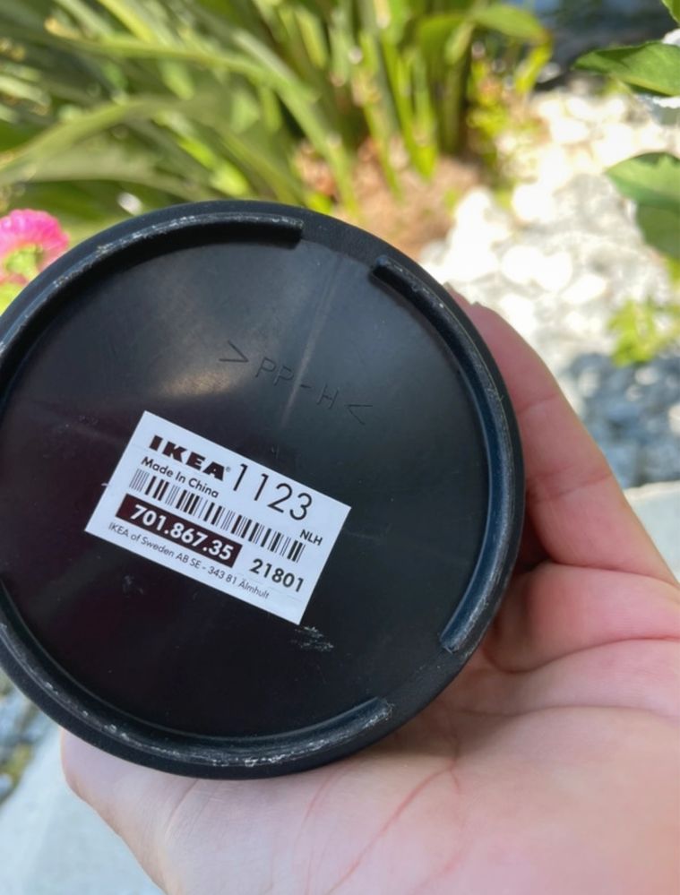 Lote de 3 vasos com flores artificiais, IKEA