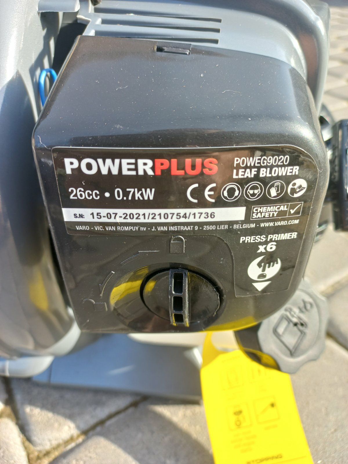 Бензинова дуйка powerplus poweg9020