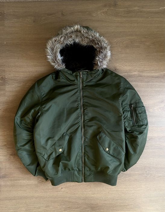 Куртка бомбер H&M MA-1 Vintage y2k Аляска  N-2B бомбер alpha (M-L)