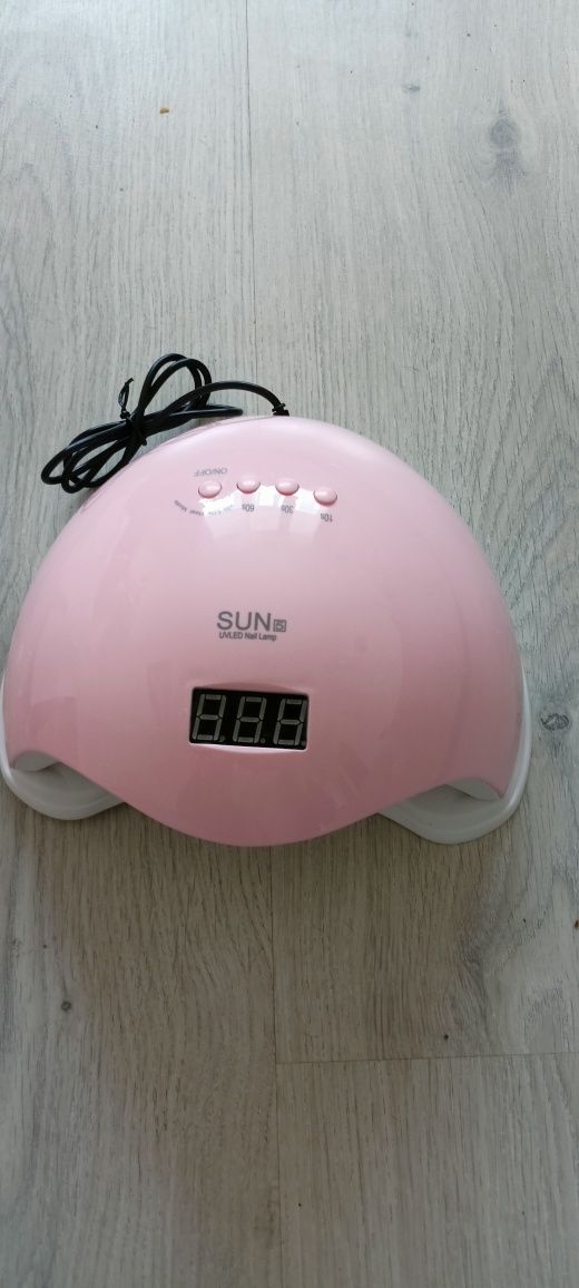 Лампа SUN 5 LED/UV гибрид с дисплеем 48 Вт (Pink)