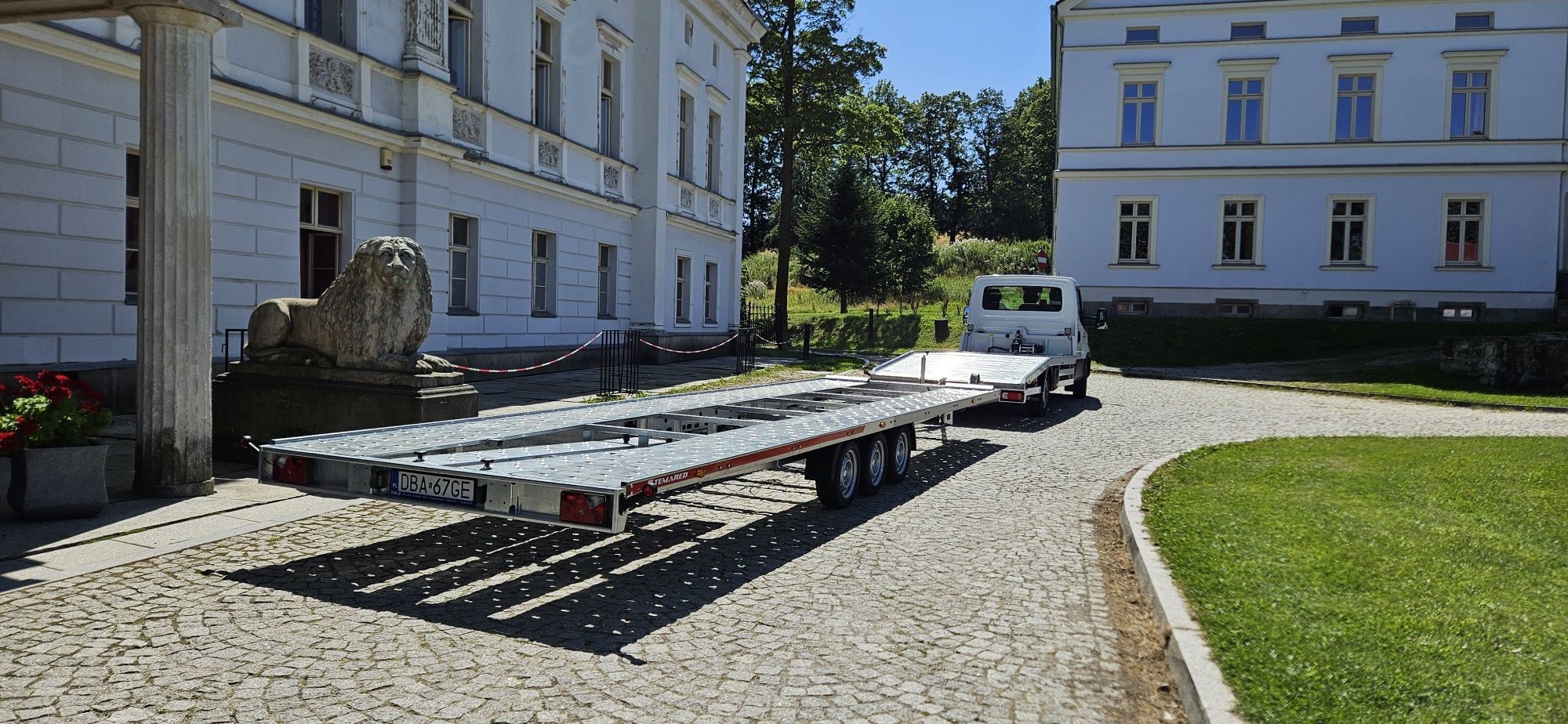 Iveco autolaweta + przyczepa  ZESTAW !!!