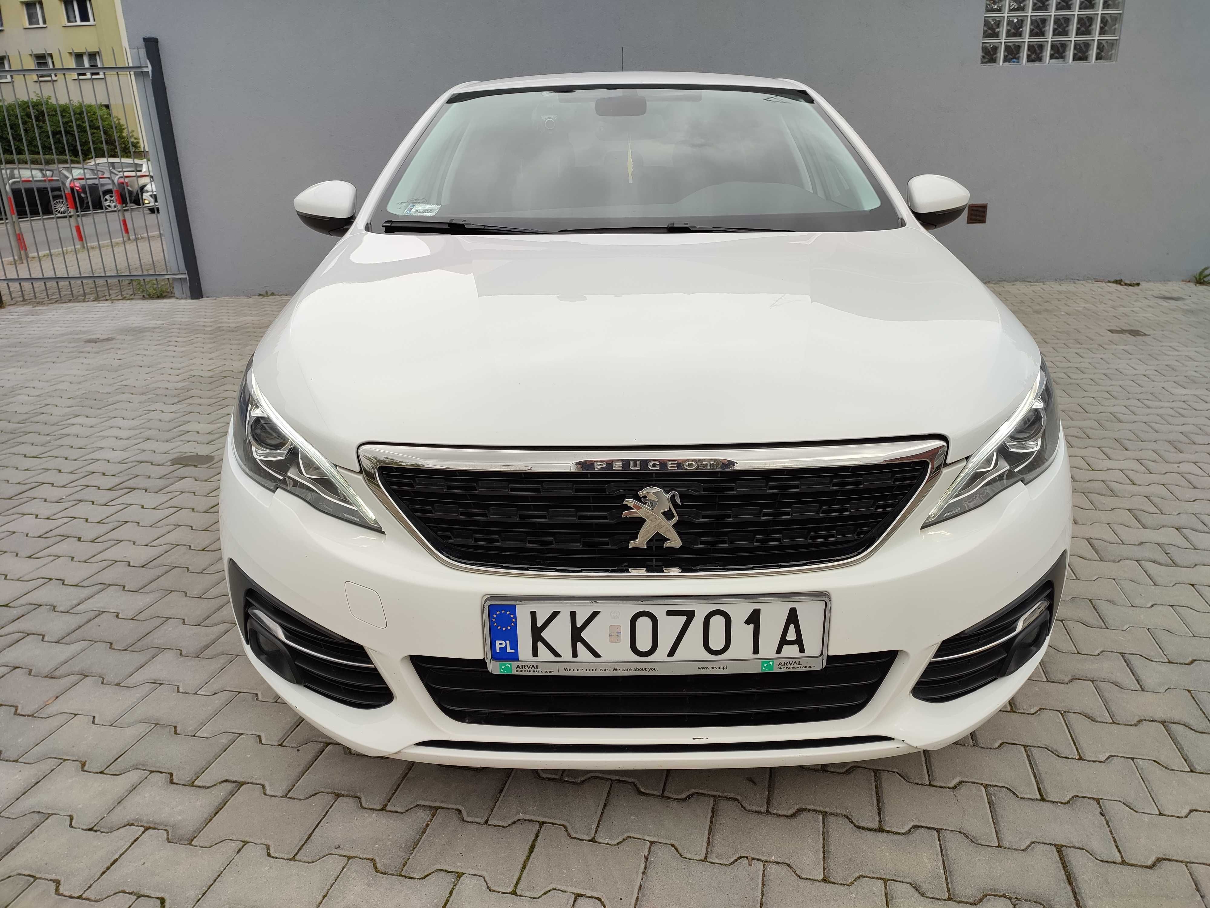 Peugeot 308 1.5 BlueHDI 130km 2018r. Krajowy serw. ASO POLECAM Kraków