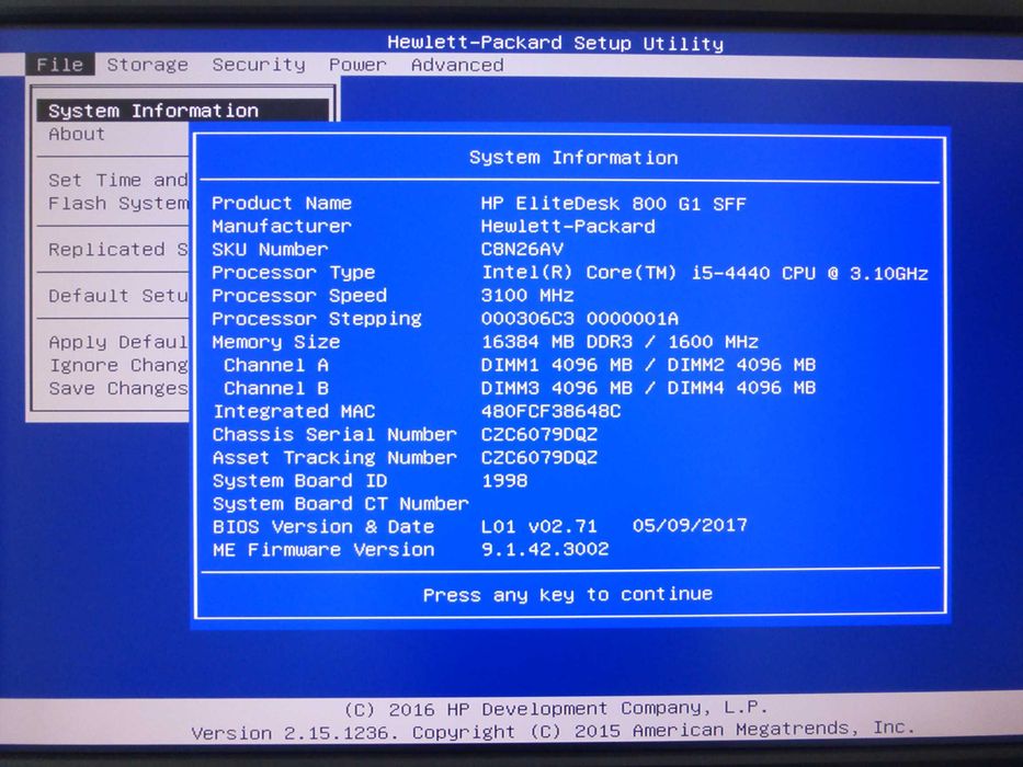 Komputer HP Elitedesk 800 G1 SFF Intel i5-4440 RAM 16GB Windows 10 Pro