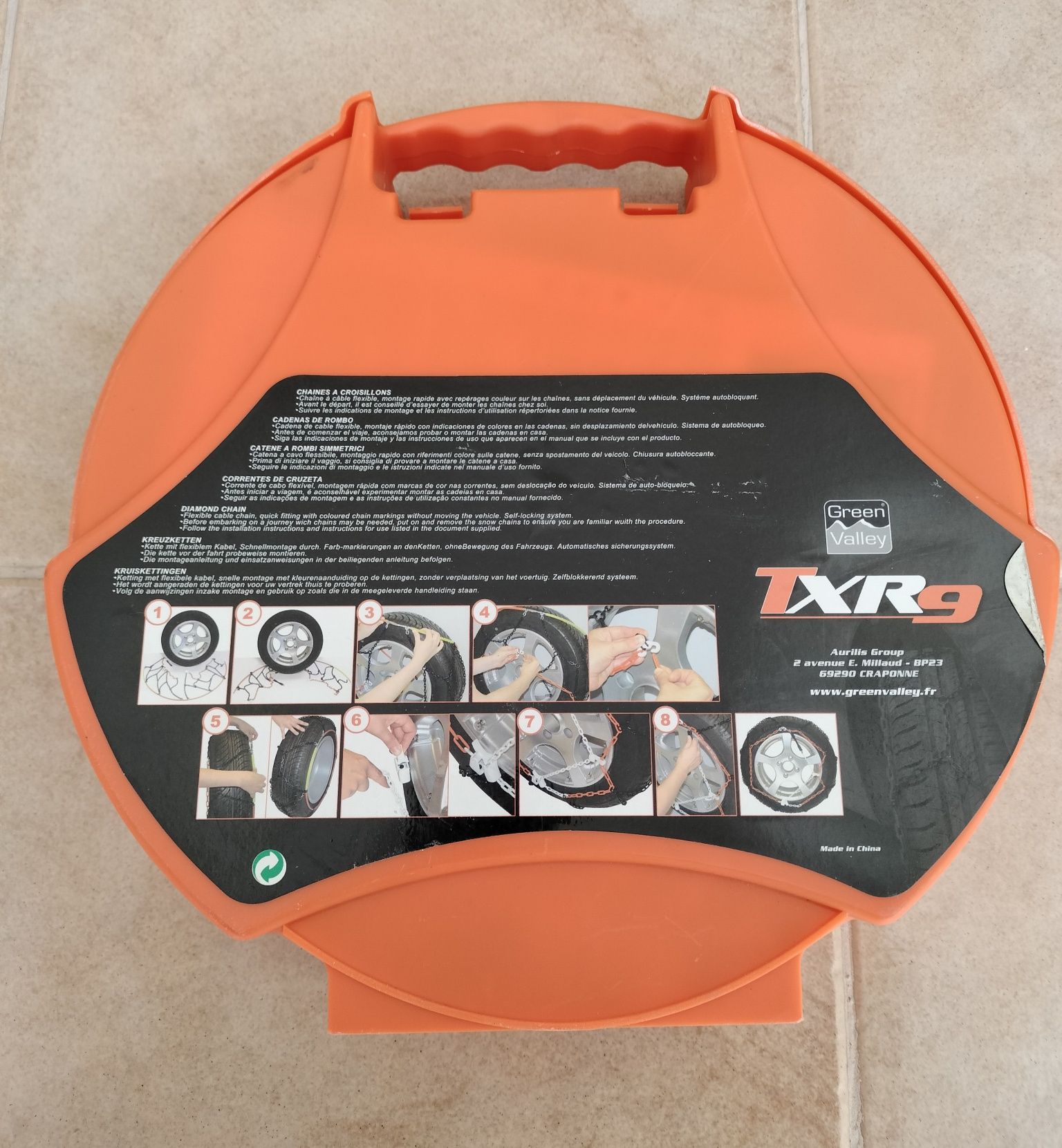 Correntes de Neve TXR9, metálicas, com rede 9 mm