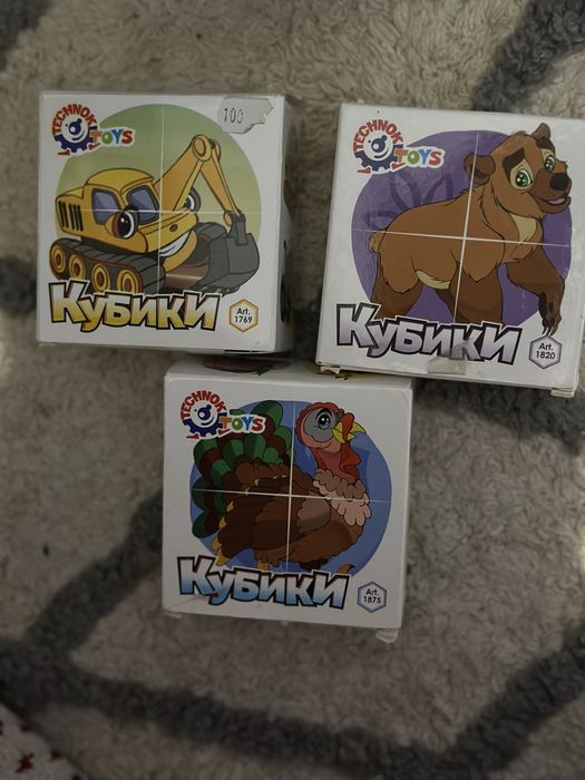 Пазли-кубики для діток 2–5 років