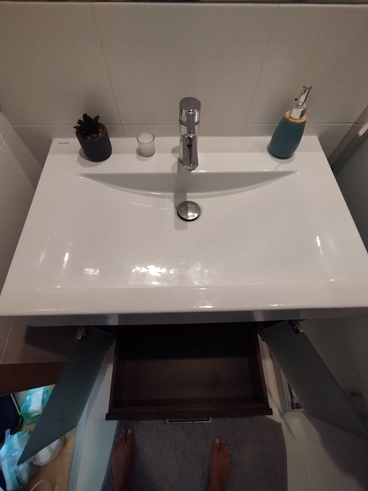 Móvel WC com lavatório - 75 x 86 x 48