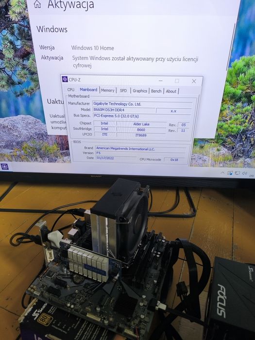 GIGABYTE B660M + Intel 12100F + 16GB DDR4 + Fera 5 + Win10/11