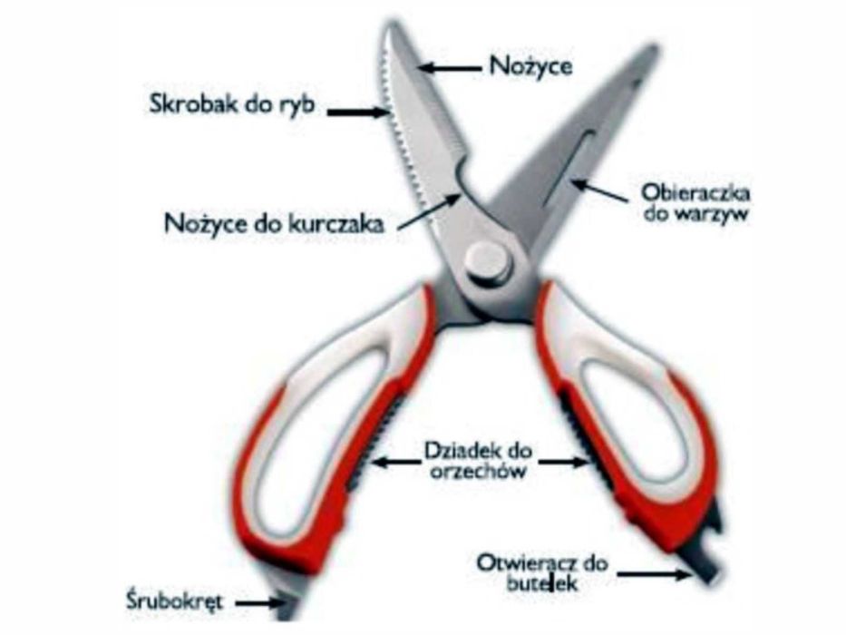 Nożyce wielofunkcyjne kuchenne 7 w 1 - SUPER - HIT !