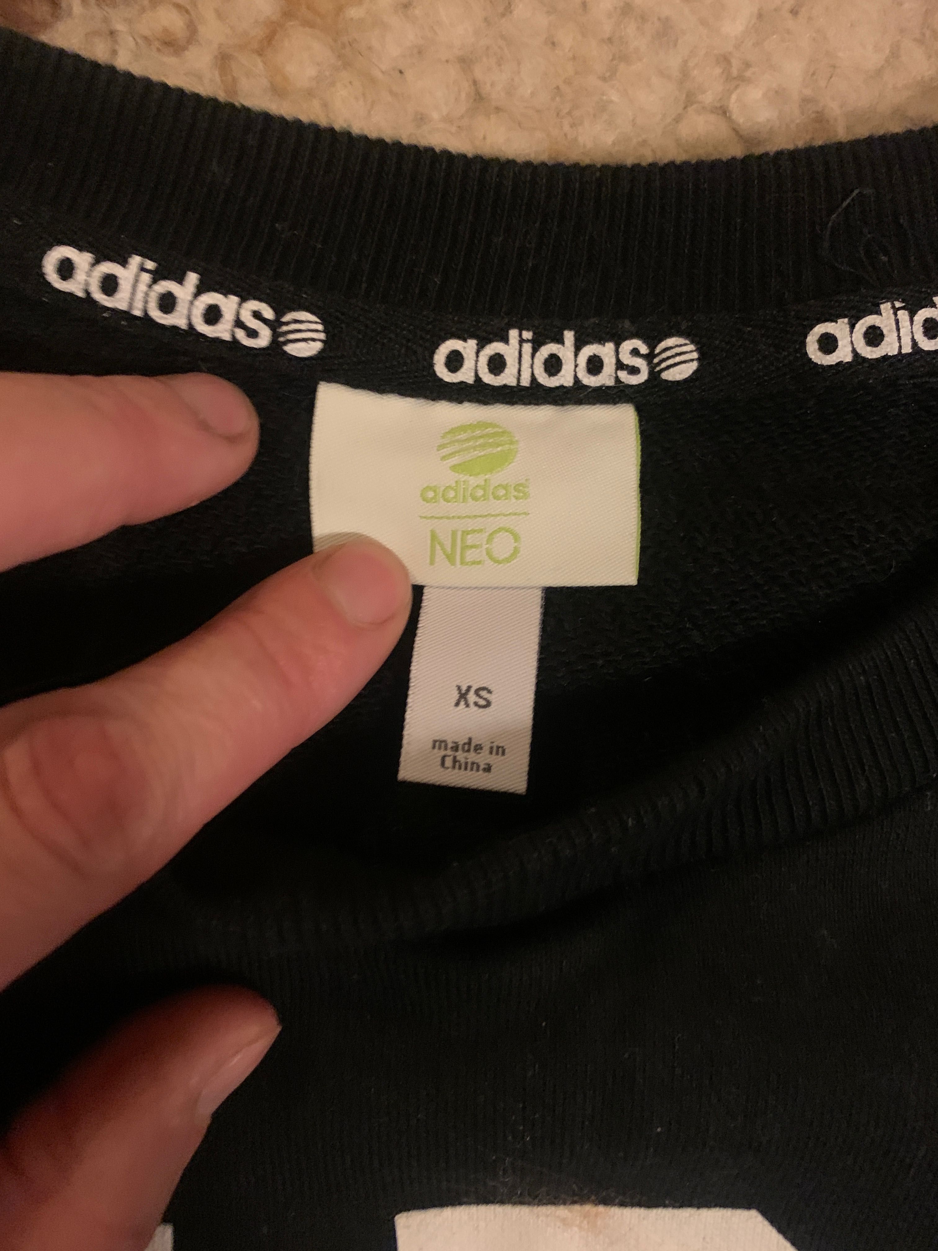 Adidas XS czarna nowa bluza adidas neo bardzo dobry stan