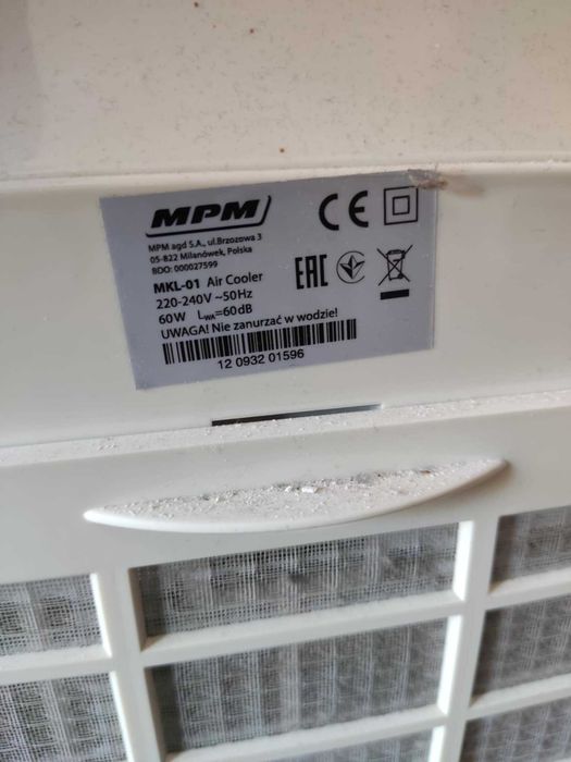 Klimator przenośny MPM MKL-01 – jak nowy
