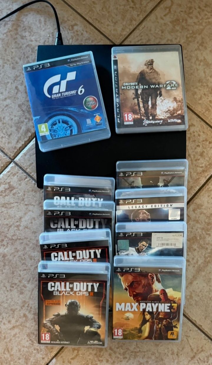 PlayStation 3 Slim + 10 Jogos