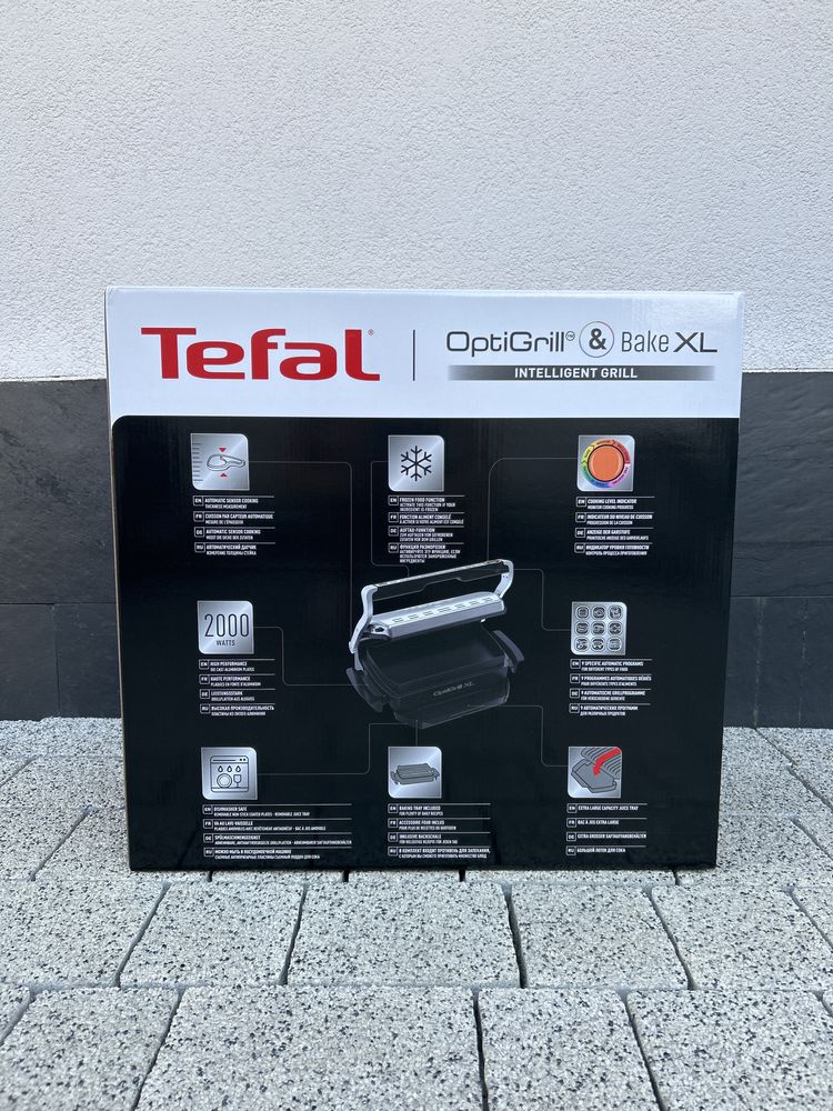 Elektryczny grill marki Tefal OptiGrill&Bake XL 2000W