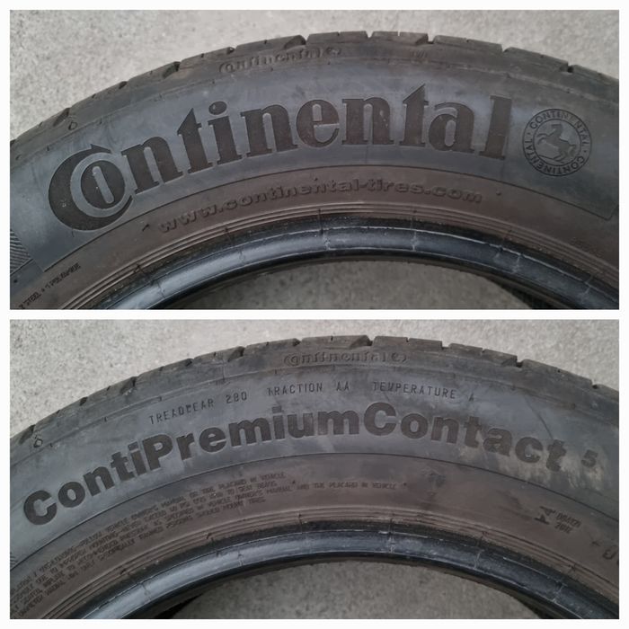 Opona używana 1szt. 185/60/15 Continental ContiPremiumContact 5 / 7mm