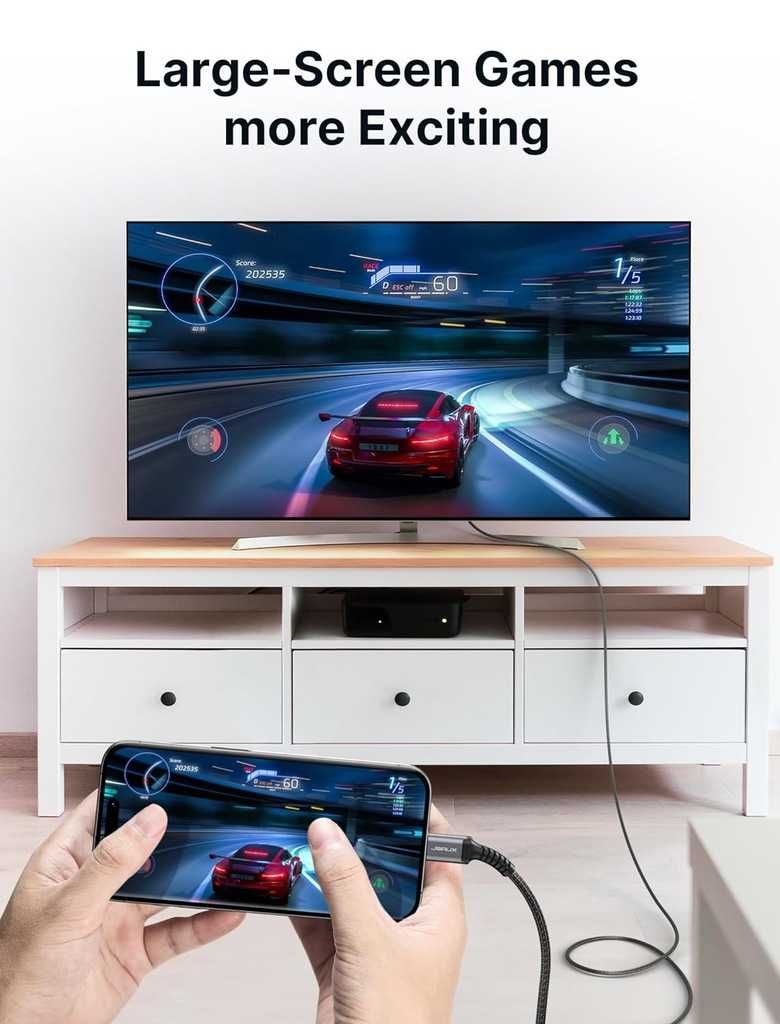 Kabel HDMI na C / C na HDMI - 4K UHD firmy JSAUX długości 2 m