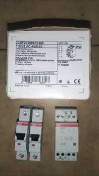 Wyłącznik różnicowo prądowy ABB FH202  30mA AC 40A, stycznik esb 24-31
