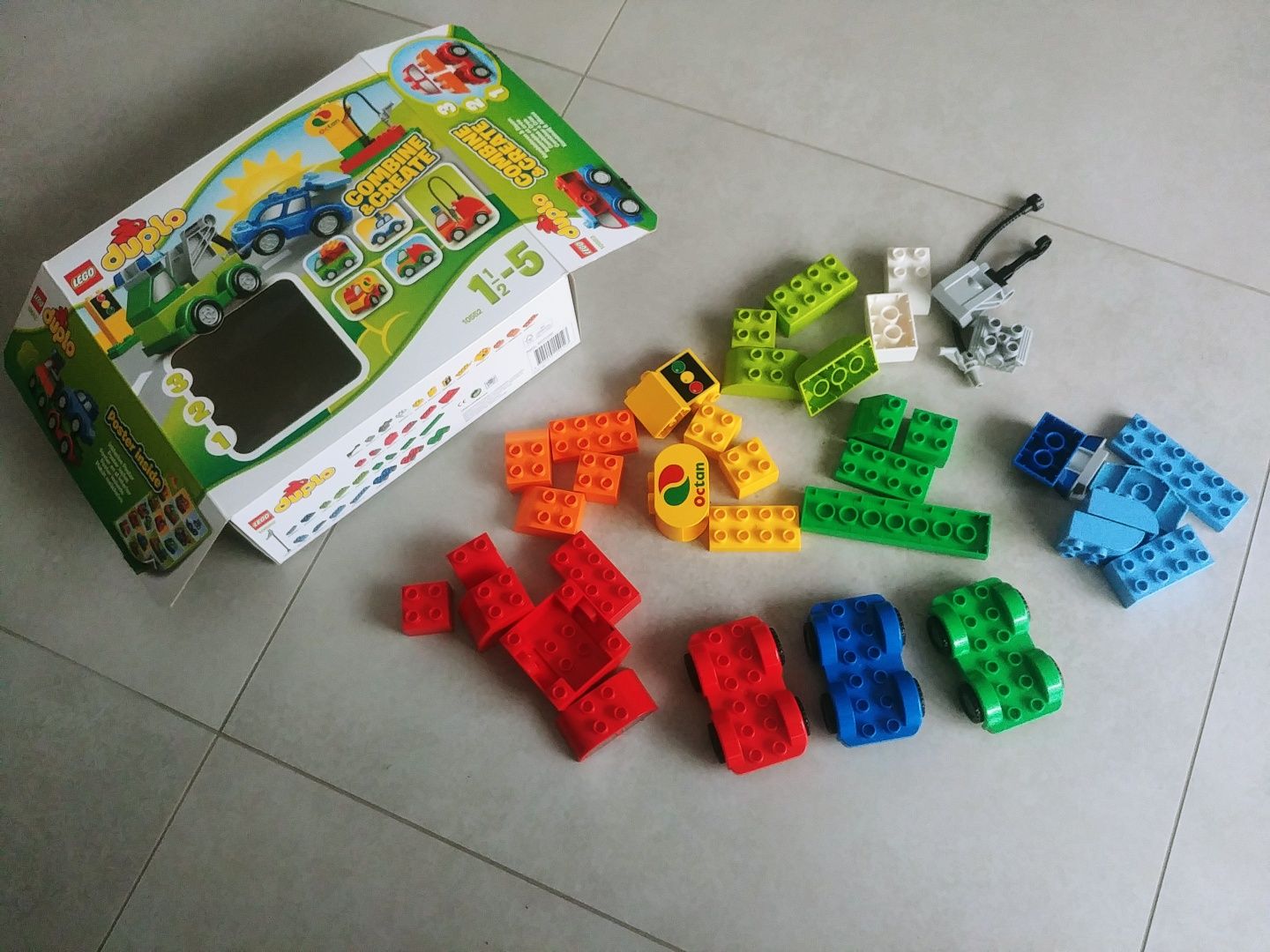 Lego DUPLO jak nowe AUTKA z pudełkiem na prezent klocki kolorowe combi