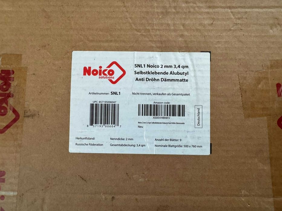 Isolante acústico Automóvel NOICO 80 2mm