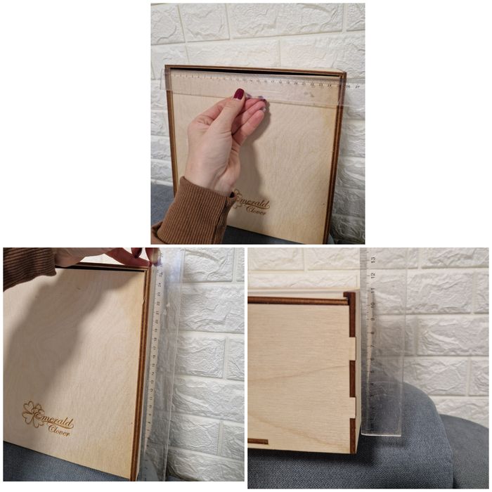 Дерев'яні подарункові коробки різних розмірів