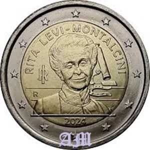 ITÁLIA Rolo moedas 2€ Rita Levi-Montalcini 2024