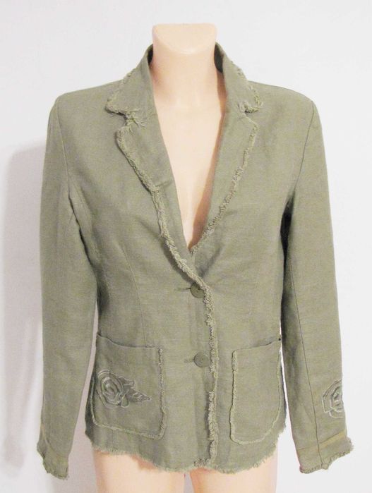 LIPO LIPO marynarka damska len naturalny S