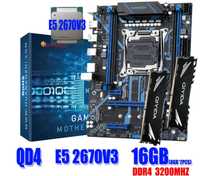 LGA 2011-3 X99 HUANANZHI QD4 +XEON E5 2670 V3 +16G DDR4 ECC RAM 2*8 ГБ