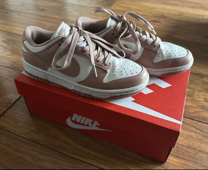 Buty NIKE dunk low Biel/Rose Whisper