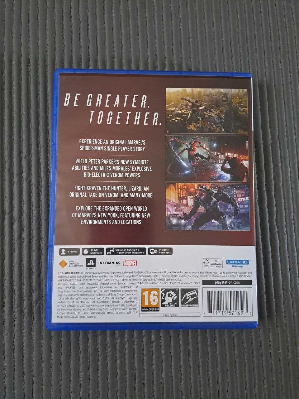 Гра для приставки PlayStation Marvel Spider-Man 2 PS5 Людина павук
