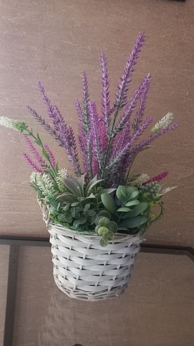 Kompozycja z wrzosami