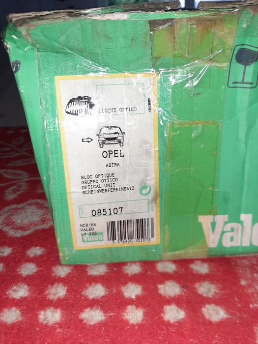 Ótica farol esquerdo Opel Astra NOVO