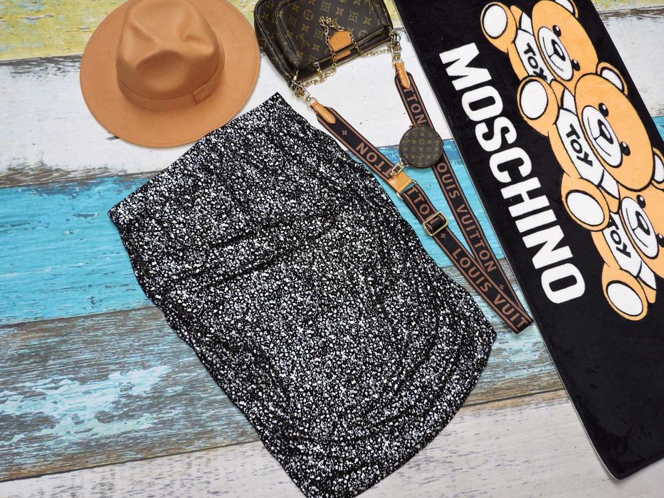 Mamalicious ciążowa spódniczka marszczenie srebro M