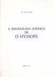 A bibliografia jurídica de O Hyssope-Alfredo Ary dos Santos