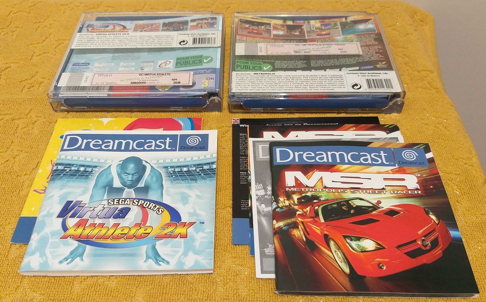 Capas e Manuais Sega Saturn + Mega CD e Dreamcast com caixa