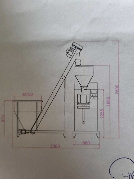 Maszyna Półautomatyczna PAPE-500 Do Materiałów Sypkich z Wagą