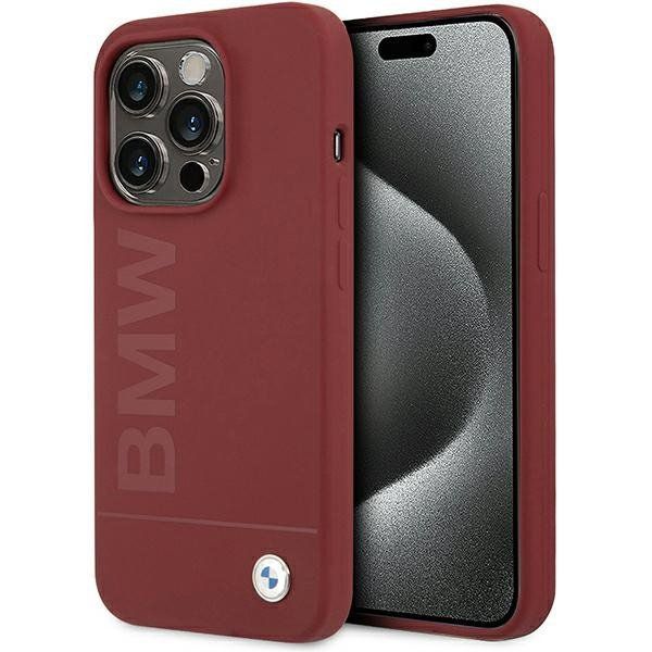 Bmw Bmhmp15Lslblre Iphone 15 Pro Czerwony Hardcase Silicone Big Logo