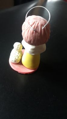 Estatueta Pequena Pastora e Ovelha