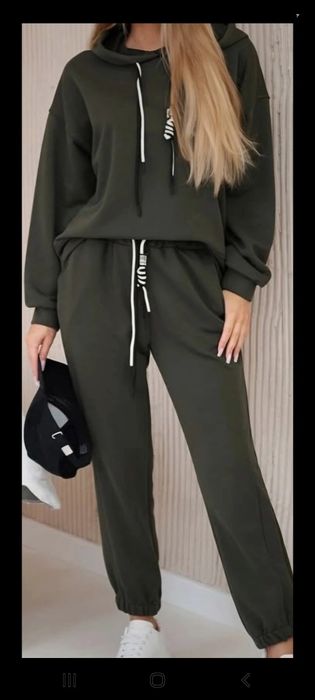 NOWY komplet Khaki