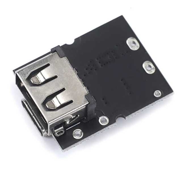 Плата powerbank Type-C+USB-A 5V/2.4A Li-Ion з індикацією заряду