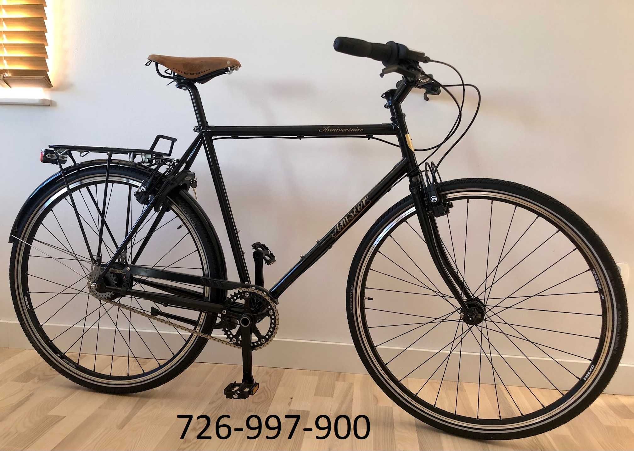 rama z Roweru Miejski AMSLER 52cm S Swiss Retro Brooks Sram g8 vintage