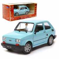 Fiat 126p Maluch PRL błękitny skala 1:21 Welly