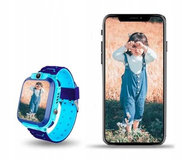 Smartwatch dla Dzieci z Lokalizatorem Zegarek dla Dziecka NIEBIESKI