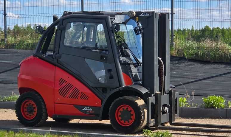 Wózek widłowy LINDE H50D-02 KONTENEROWY Triplex 2014r Diesel Kabina