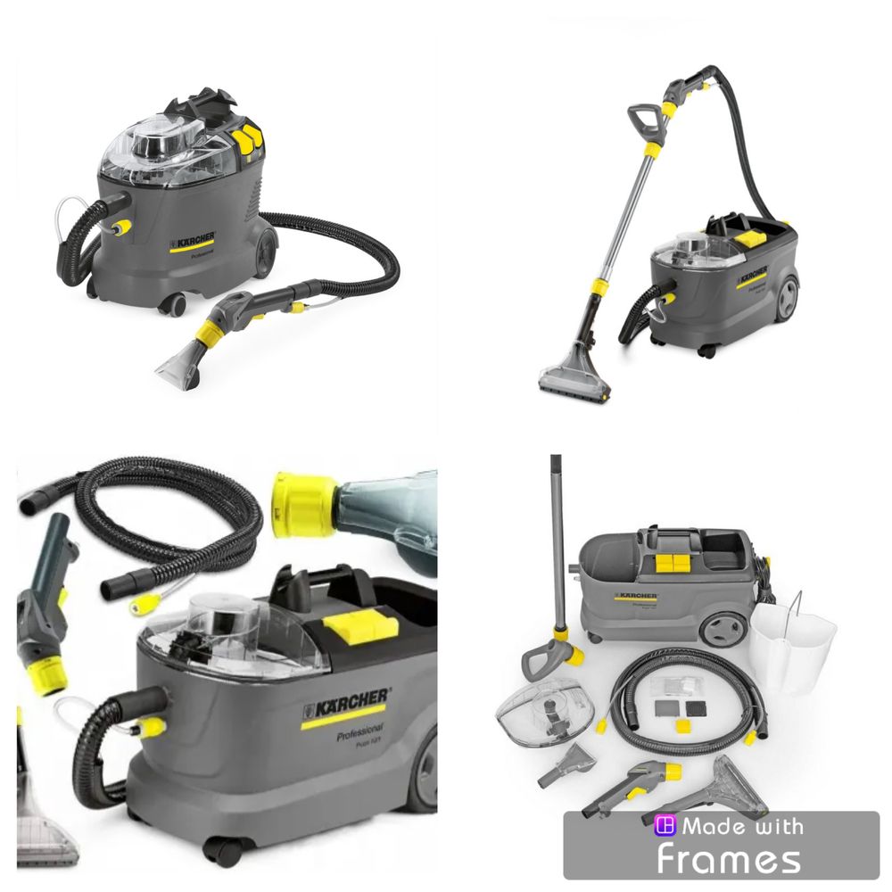 Karcher Puzzi 8/1, 10/1 миючі пилососи для хімчистки та клінінгу