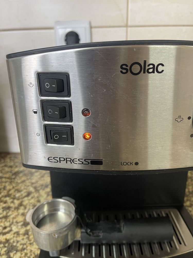 Máquina de Café Expresso Solac Manual CE4480 - Aço Inoxidável