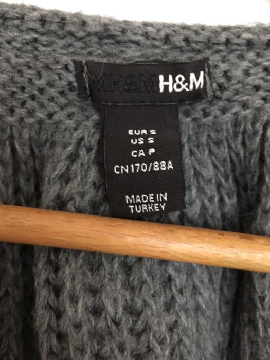 Wełniany sweter bolerko H&M r. S