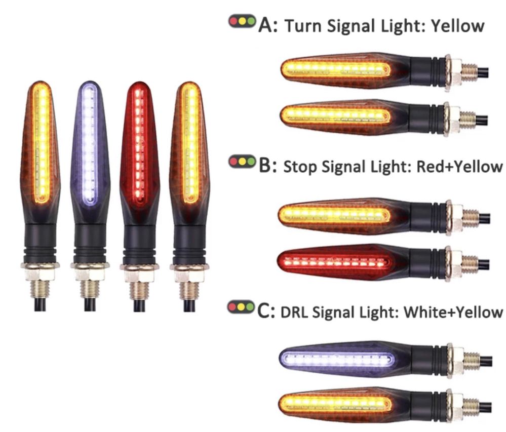 Piscas Led Moto vários modelos - Novo