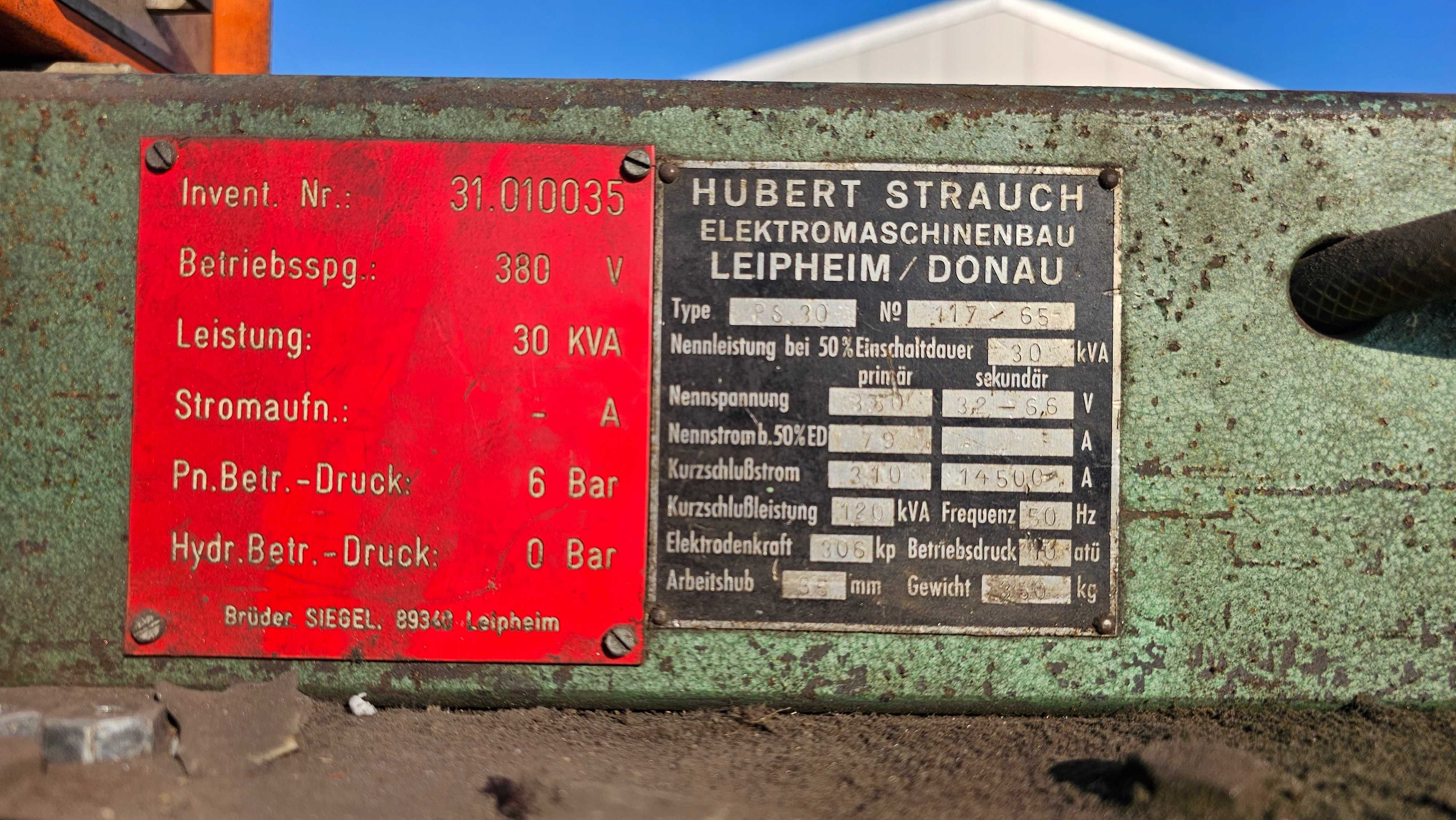 Zgrzewarka punktowa Hubert Strauch