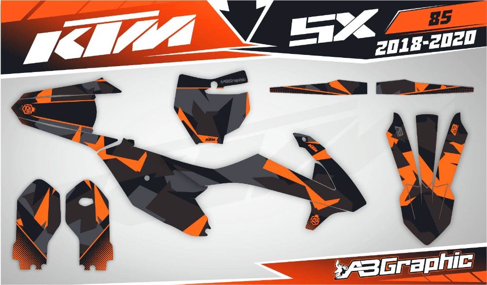 Оригінальні наклейки KTM SXF EXC 125 250 300 450 XCW SX 50 65 85 SMC