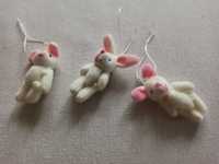 Zawieszki króliczki Wielkanoc dekoracja wielkanocne zajączki zające